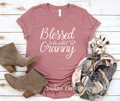 Blessed to be called granny t shirt