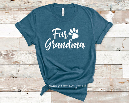 Fur grandma dog lover t shirt