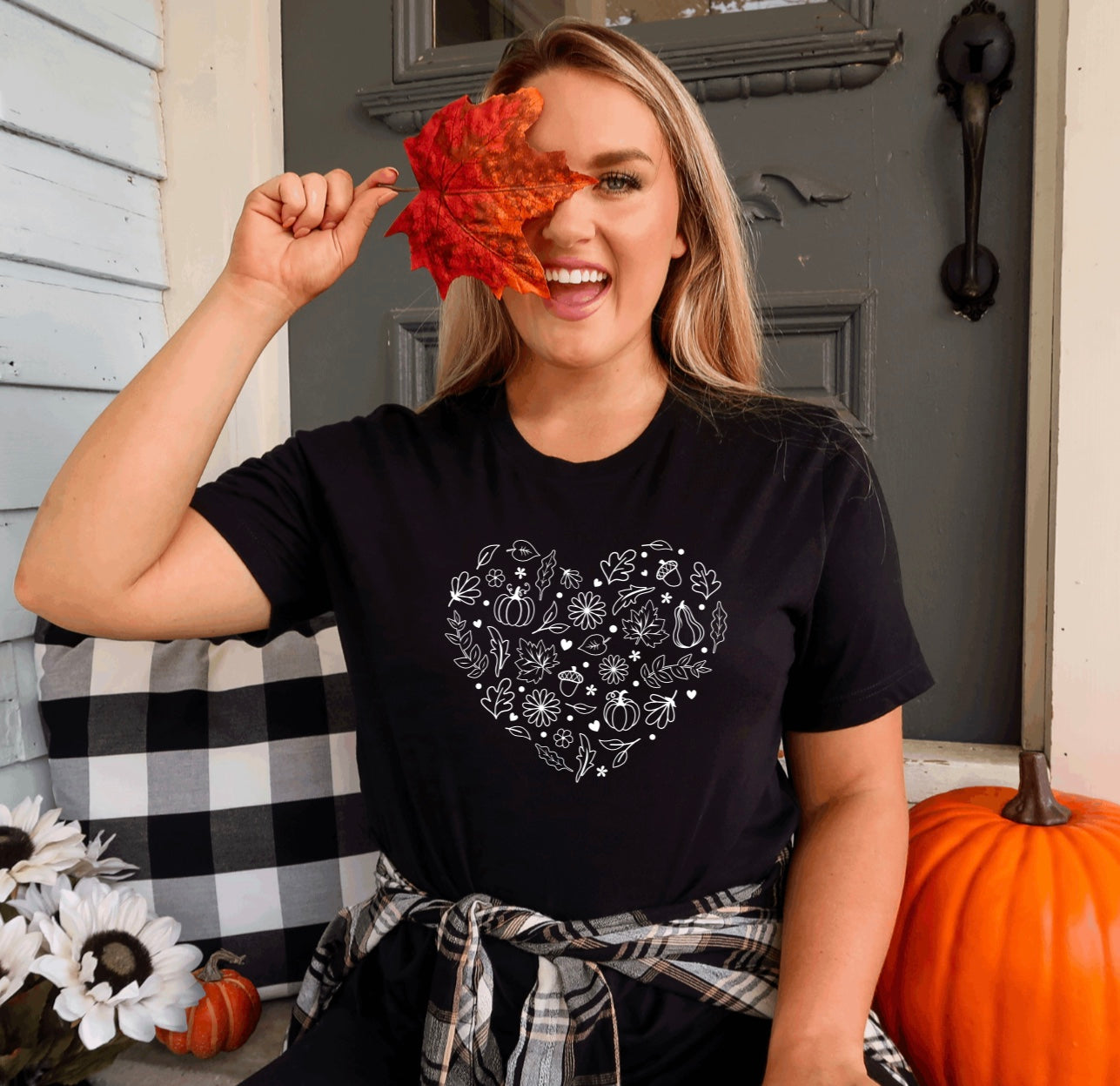 Fall heart t-shirt 