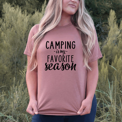 Camping is my favorite season t-shirt 