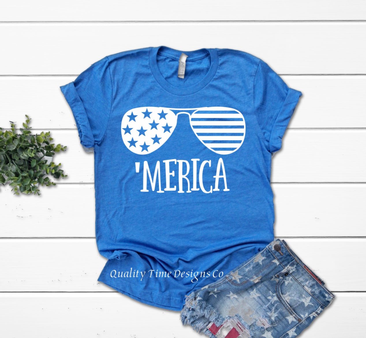 Merica sunglasses graphic t-shirt 