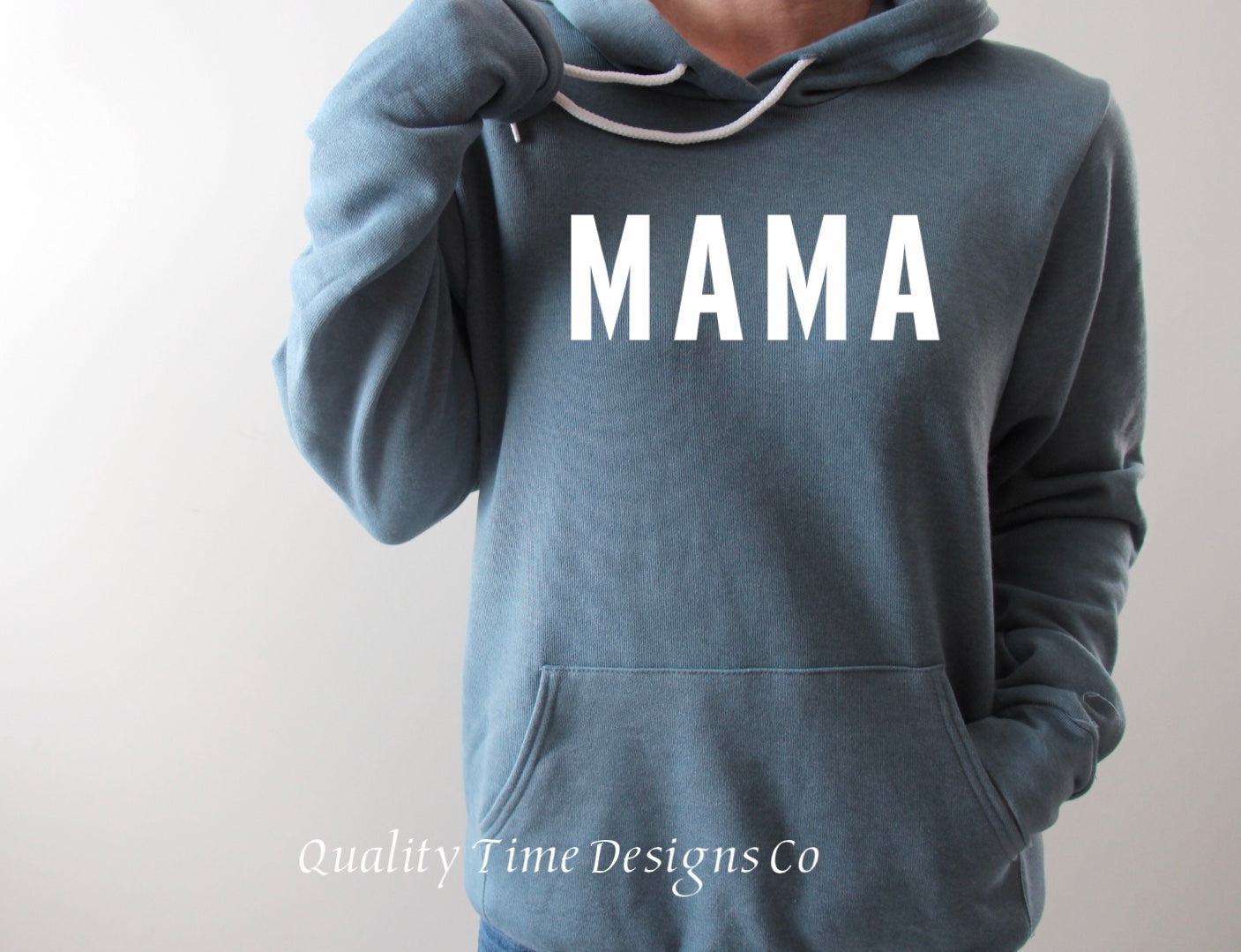 Mama block font hoodie 