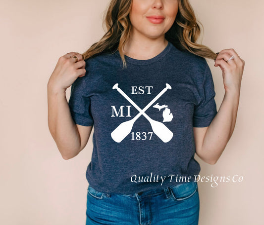 Michigan established 1837 t-shirt 