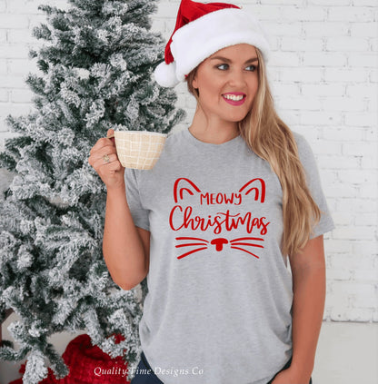 Meowy Christmas t-shirt 