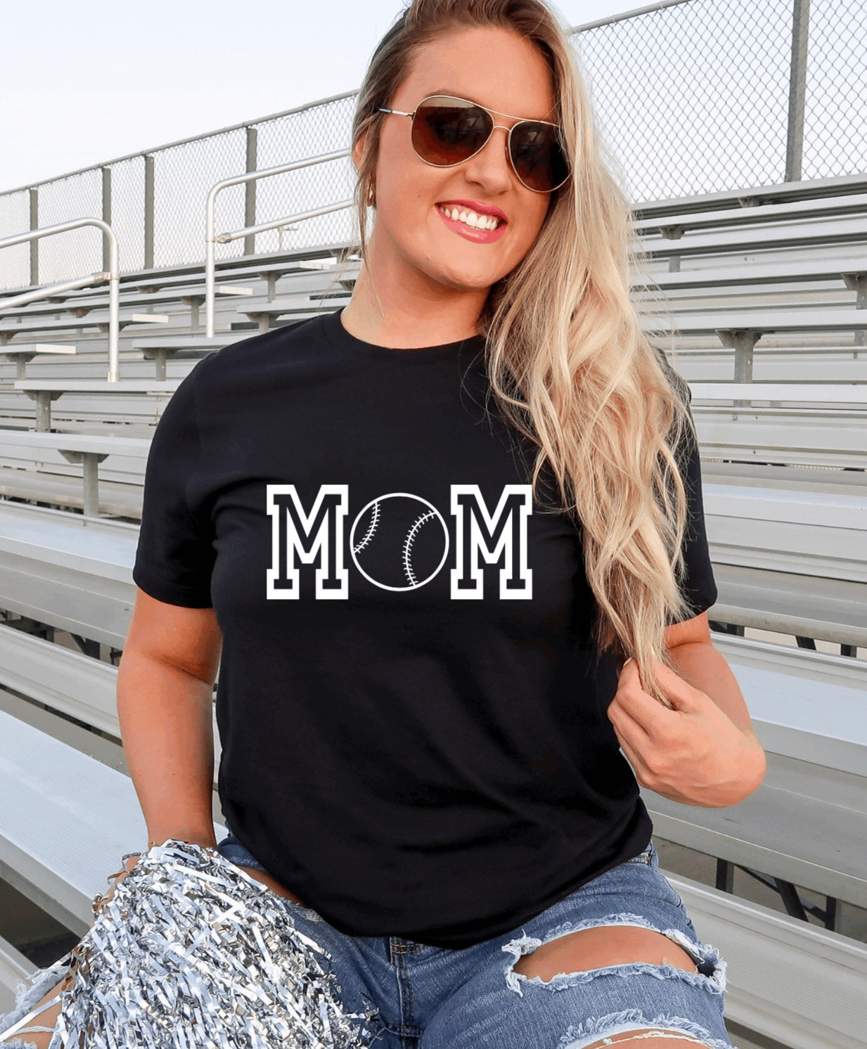 Baseball mom t-shirt 