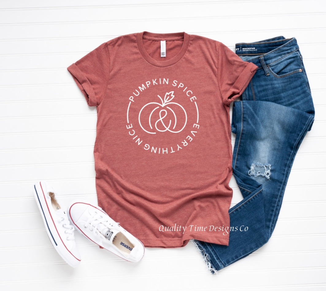 Pumpkin spice and everything nice t-shirt 