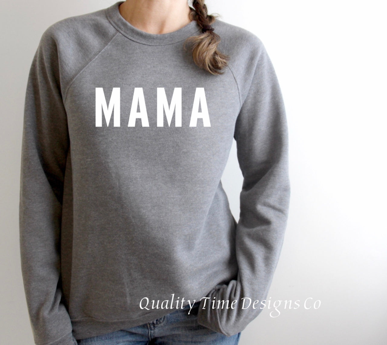 Mama block font sweatshirt 