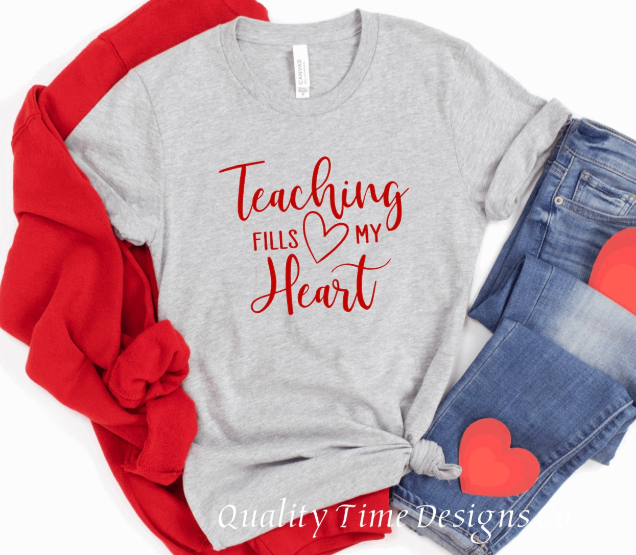 Teaching fills my heart valentines t-shirt 