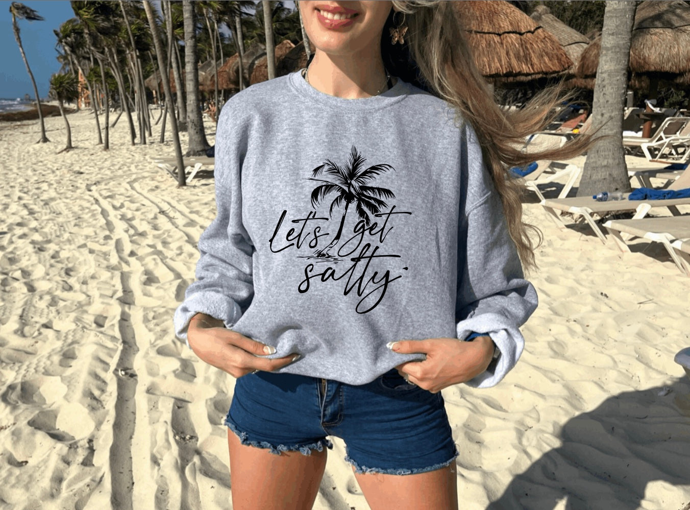 Let’s get salty crewneck sweatshirt 