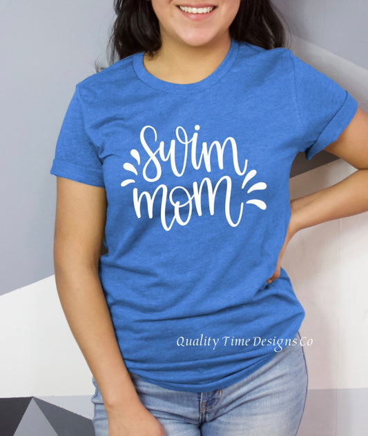 Swim mom t-shirt 