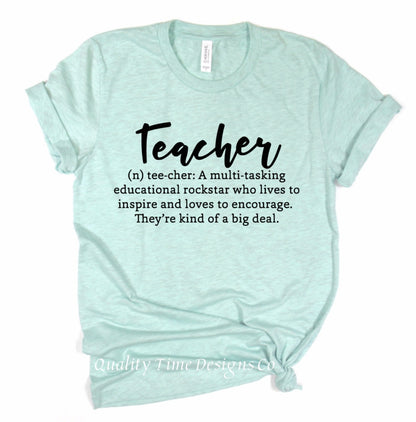 Teacher definition t-shirt 