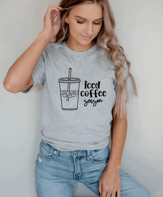 Iced coffee season t-shirt 