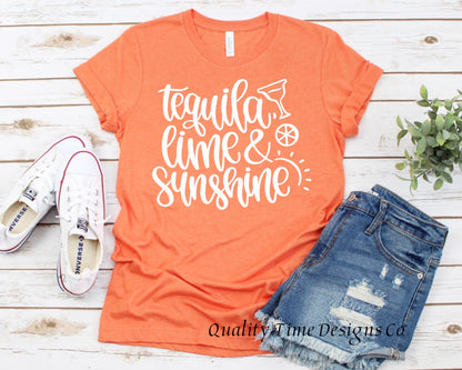 Tequila lime and sunshine t-shirt 