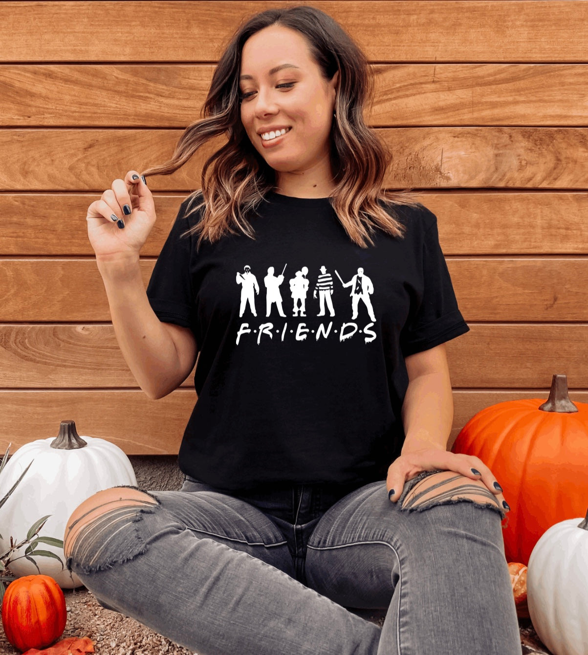 Friends horror movies t-shirt 