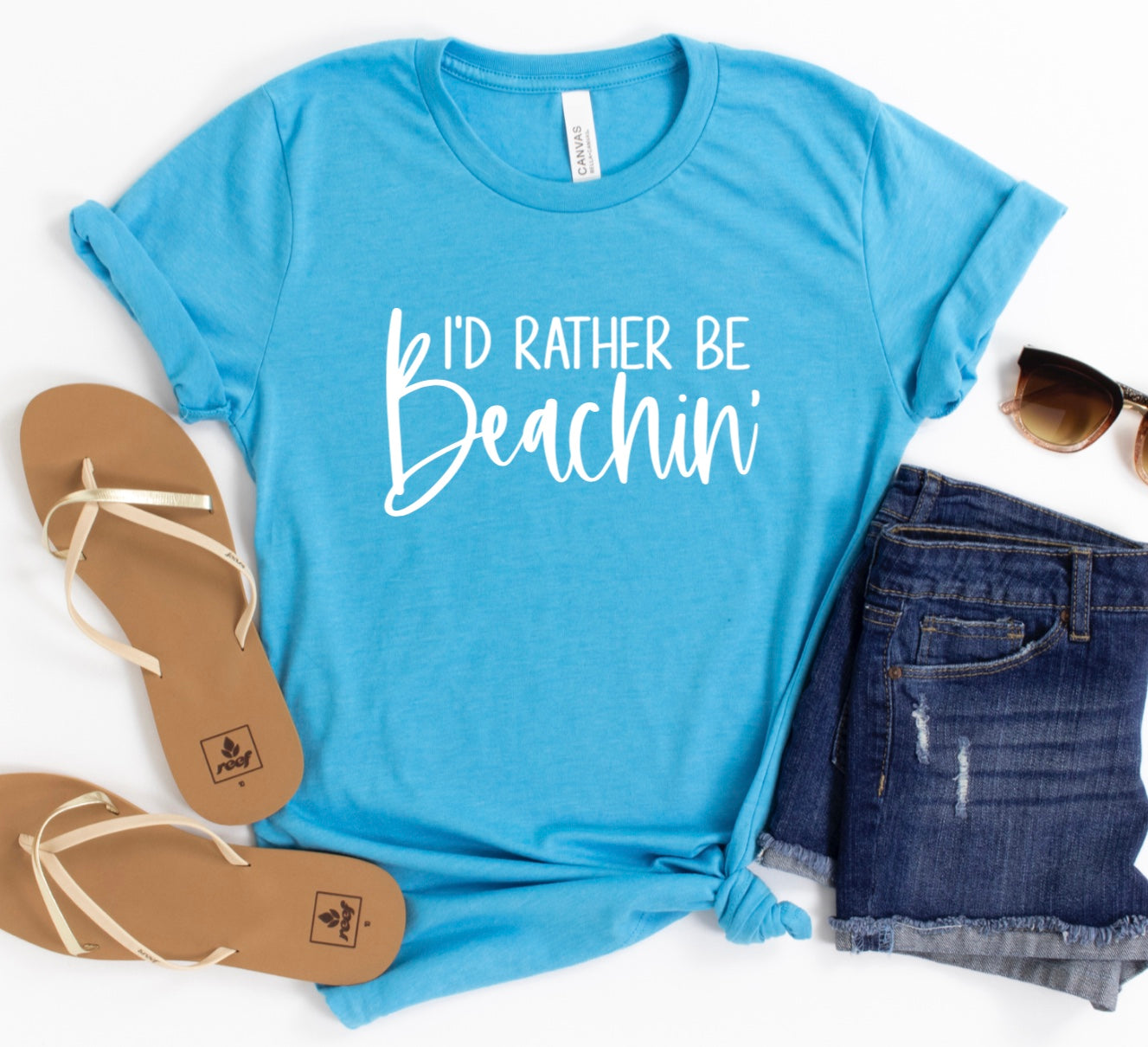 I’d rather be Beachin t-shirt 