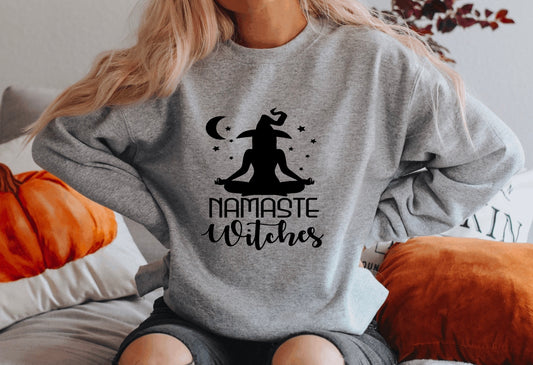 namaste witches crewneck sweatshirt
