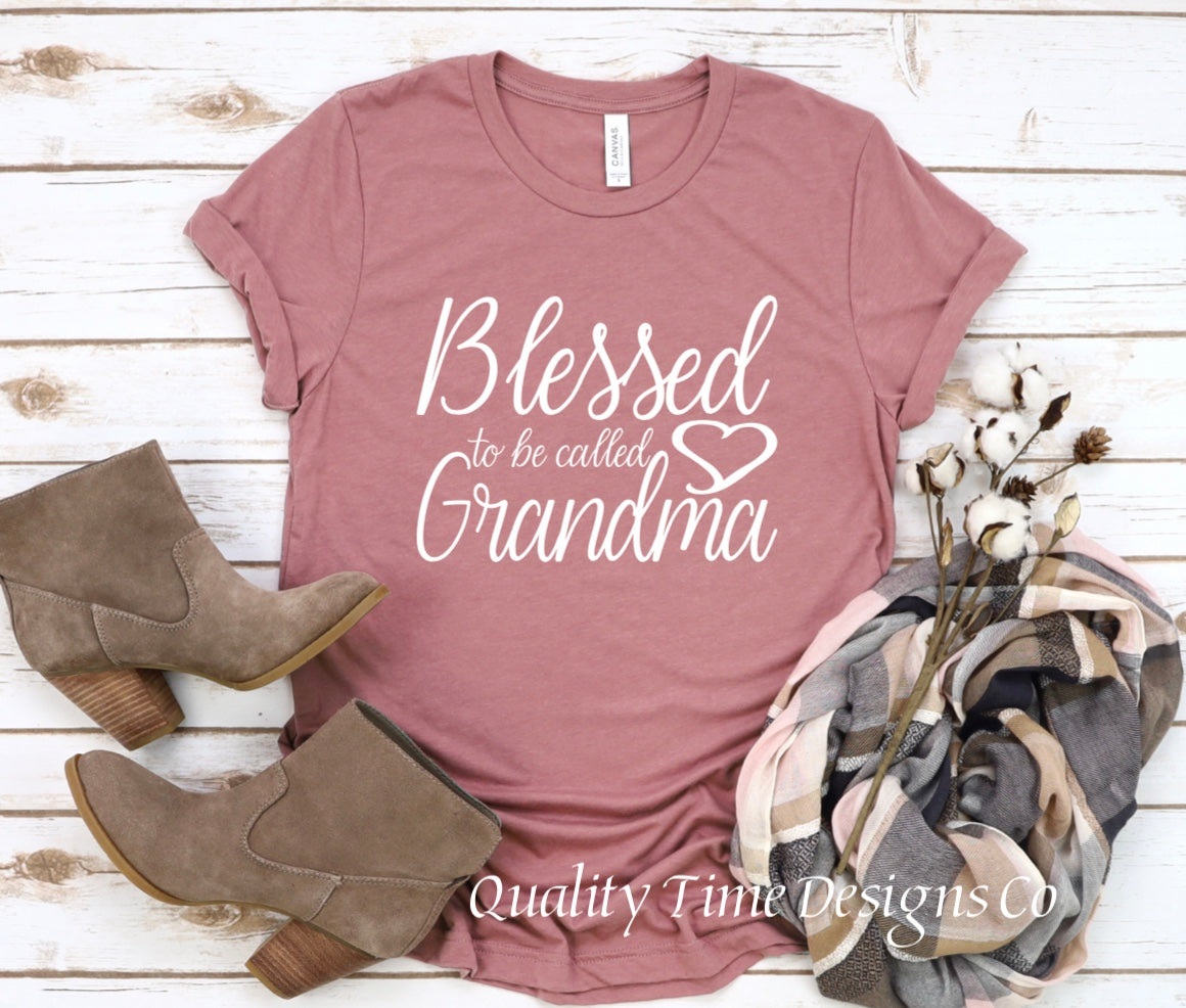 Blessed to be called grandma t shirt