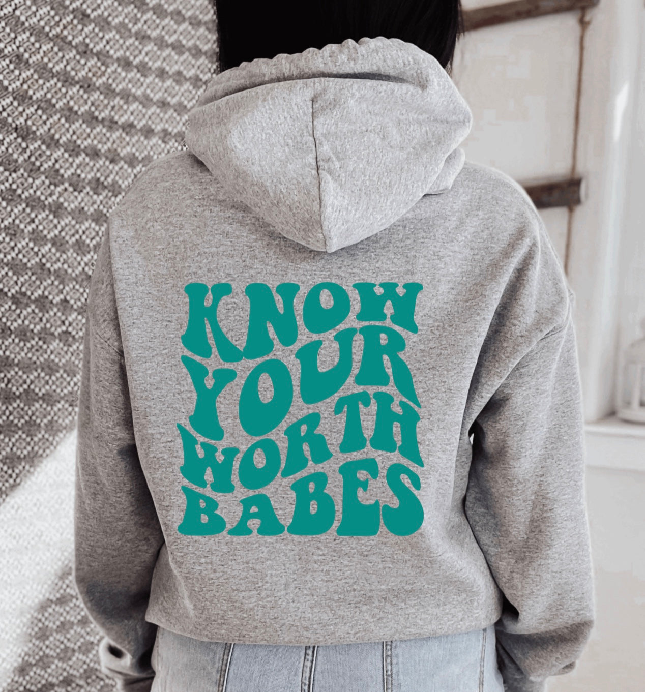 Know Your Worth Babes Retro Self Love Hoodie