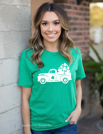 shamrock vintage truck t shirt